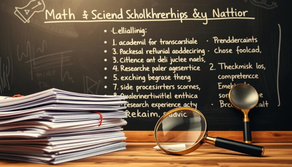 Eligibility criteria for college scholarships for math and science majors